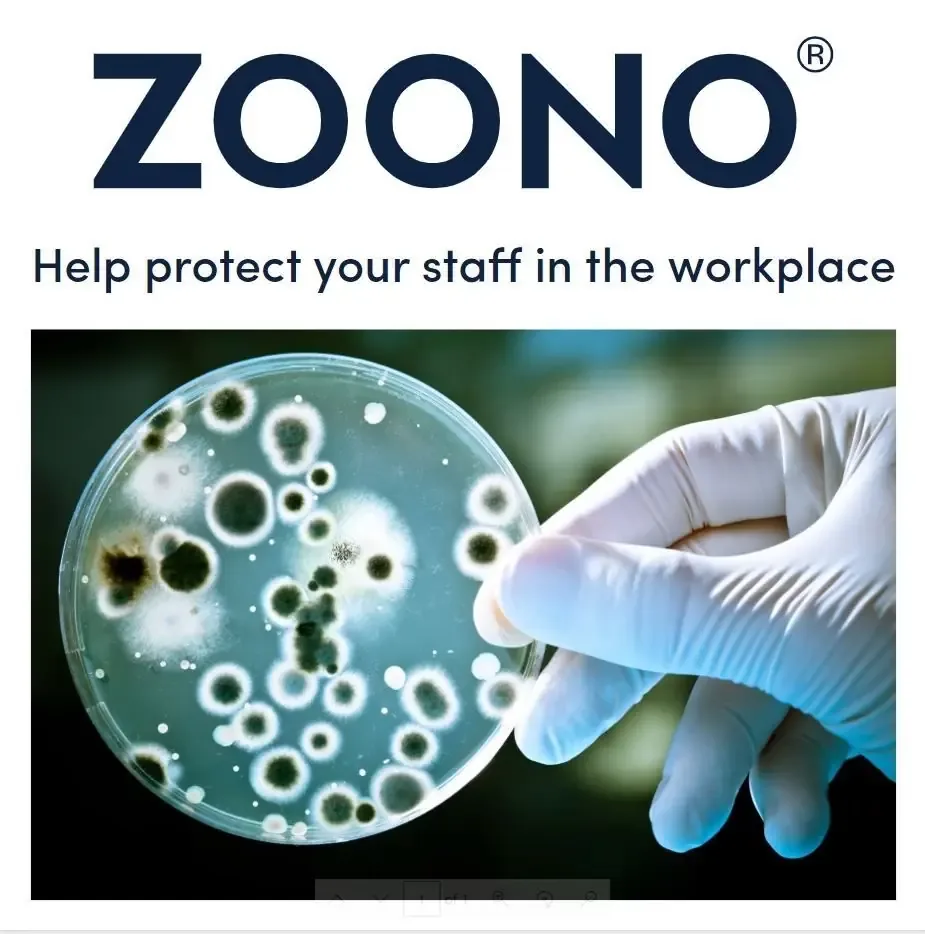 Zoono antimicrobial petri dish bacteria growth comparison