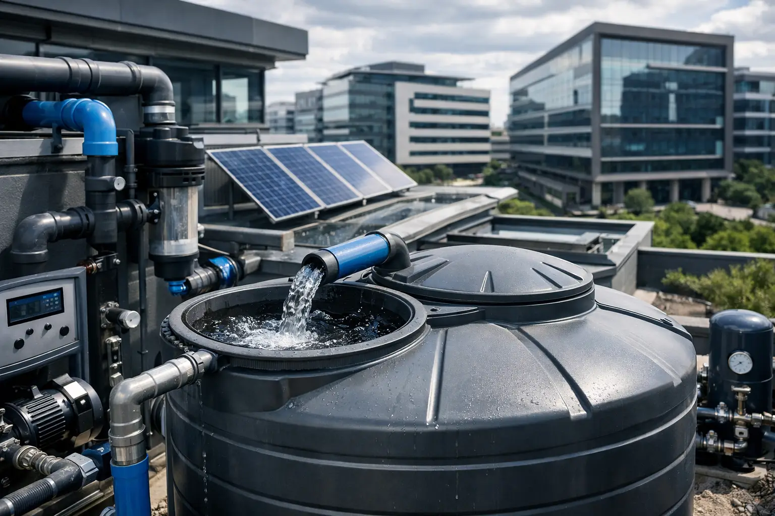 Rainwater Harvesting System Design for Buildings