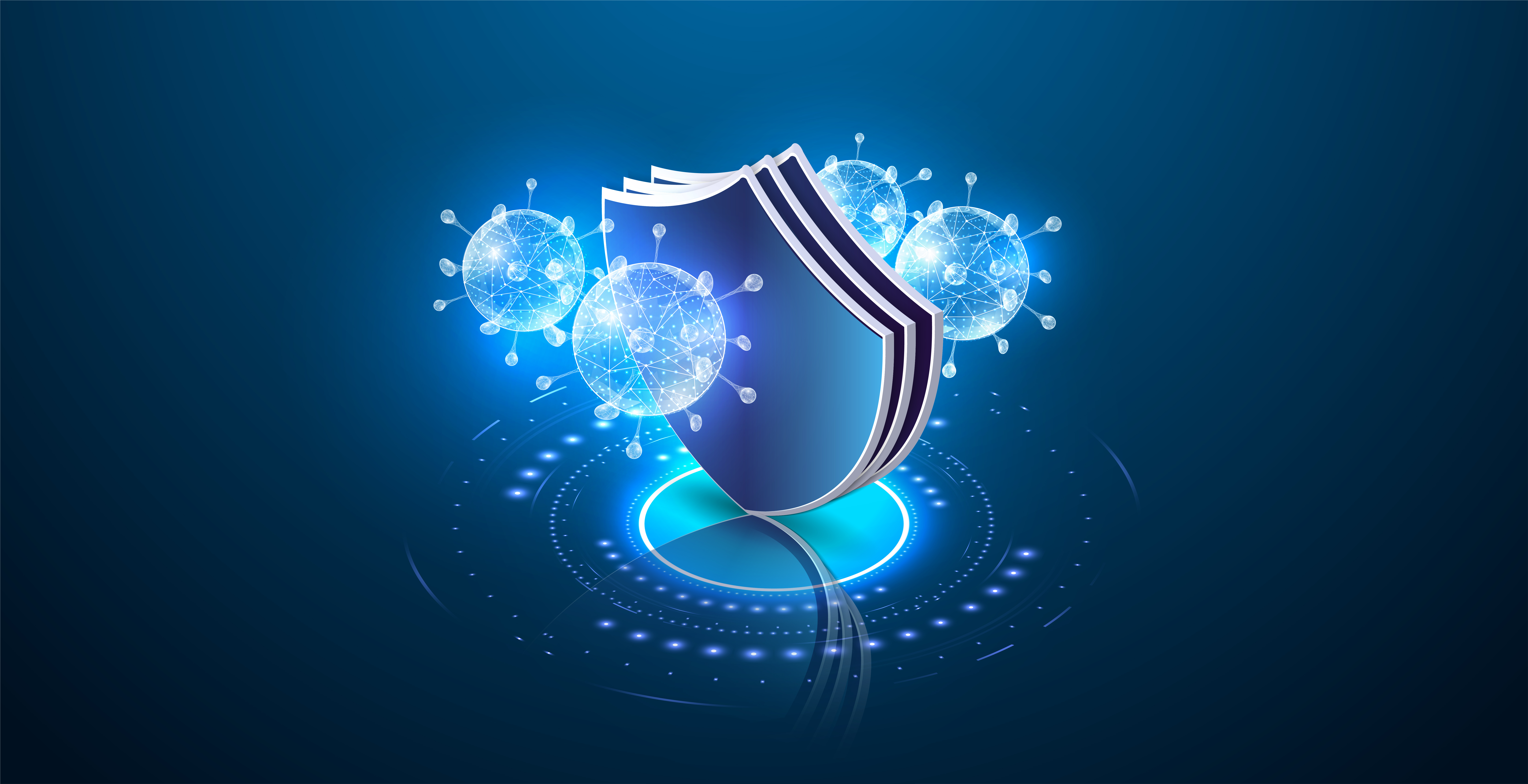 Health protection and hygiene-focused support visual